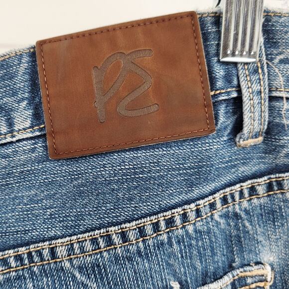 Vintage Perry Ellis Premium Denim Blue Jeans 5-Pockets Zip Fly Men's Size 36X32 - Picture 3 of 7